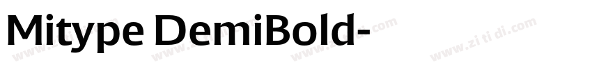 Mitype DemiBold字体转换